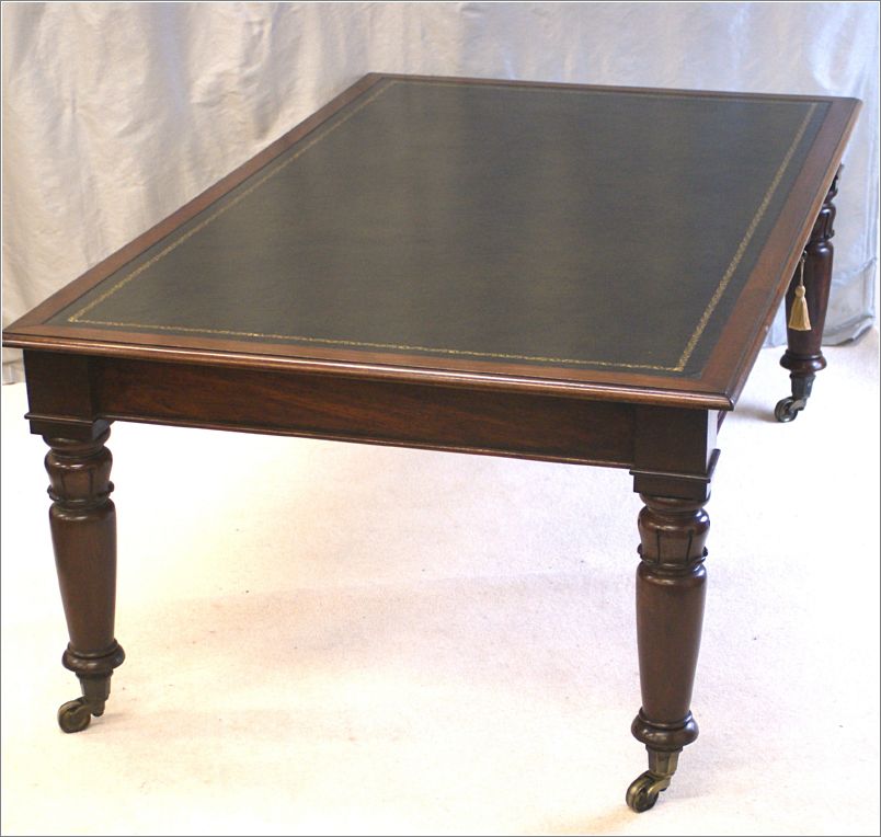 3030 Large Antique Mahogany Library Table Top (2)